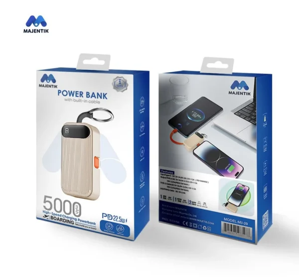MAJENTIK MJ-29 5000mAh Power Bank with 22.5W Fast Charging