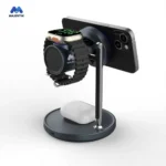 Majentik 3-in-1 Wireless Charging Stand 25W with Smart Cooling System