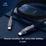 Majentik 180° Type-C Fast Charging & Data Cable CL-024 C