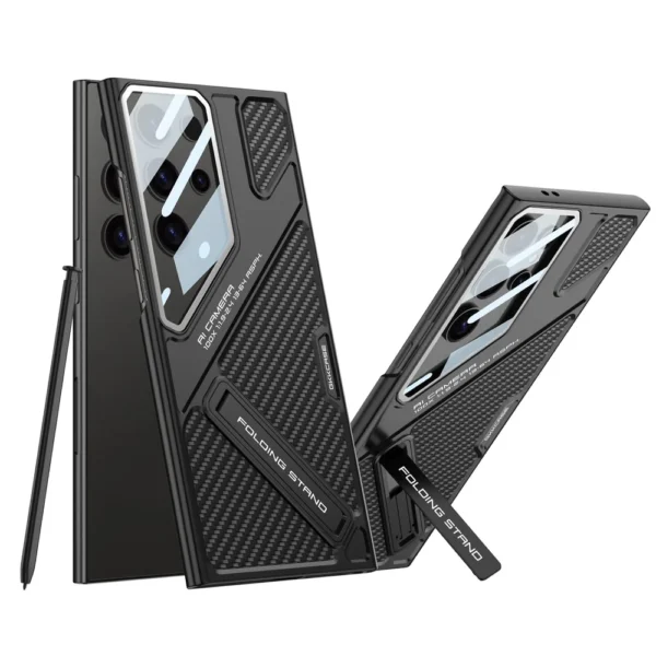 GKK Wide Vision Leather Mecha Phone For Samsung
