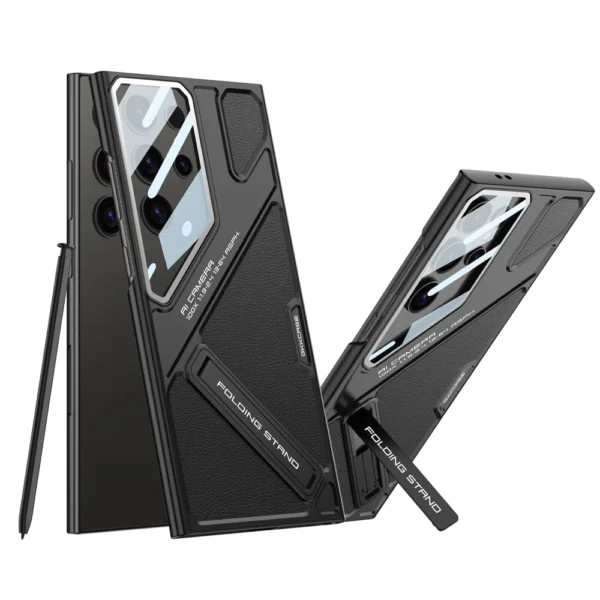 GKK Wide Vision Leather Mecha Phone For Samsung