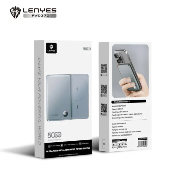 LENYES PW037D Magnetic Wireless Power Bank