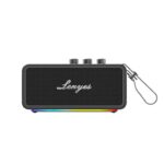 Lenyes 90W Portable Bluetooth Speaker with RGB Lights and Power Bank S876