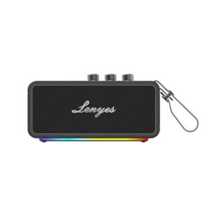 Lenyes 90W Portable Bluetooth Speaker with RGB Lights and Power Bank S876