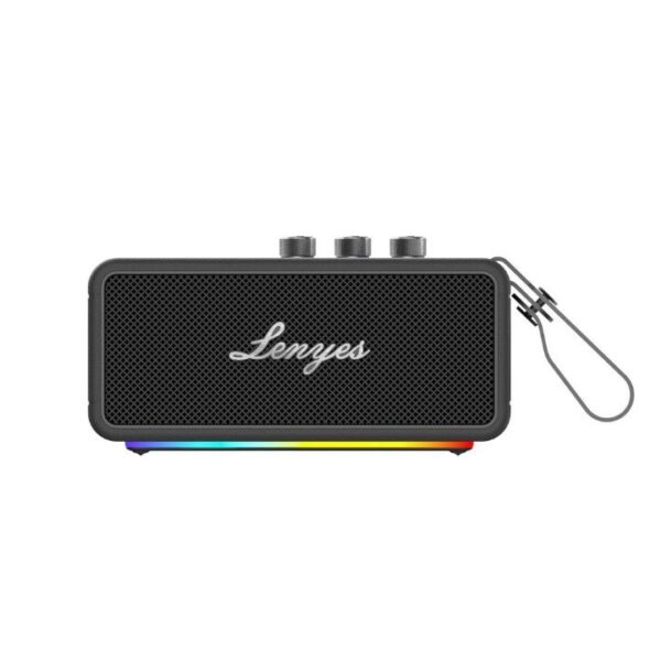 Lenyes 90W Portable Bluetooth Speaker with RGB Lights and Power Bank S876