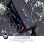 Lenyes 90W Portable Bluetooth Speaker with RGB Lights and Power Bank S876
