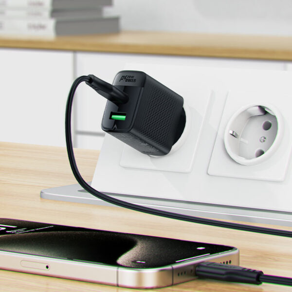 ACEFAST GaN 20W Dual-Port Shell Texture Wall Charger A78