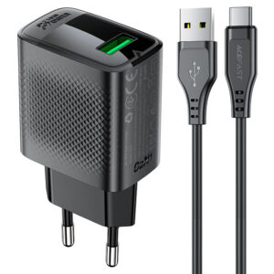 ACEFAST QC 18W USB-A Wall Charger with Cable A90