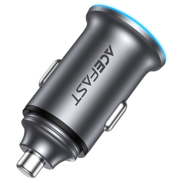 ACEFAST 65W Dual USB-C Aluminum Car Charger B15