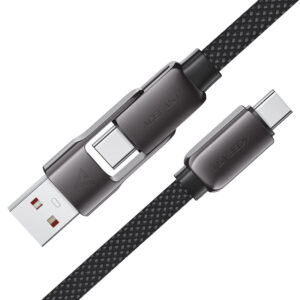 ACEFAST 2-in-1 Charging Data Cable USB-A and USB-C to USB-C 60W C13-04