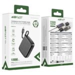 ACEFAST 10000mAh 22.5W Power Bank with Built-in Cable M15
