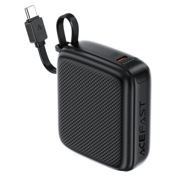 ACEFAST 10000mAh 22.5W Power Bank with Built-in Cable M15