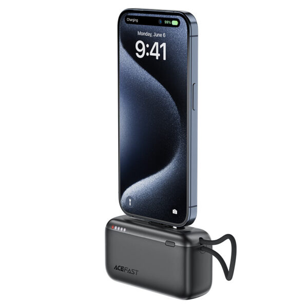 ACEFAST 10000mAh 22.5W Power Bank with Built-in Cable M27