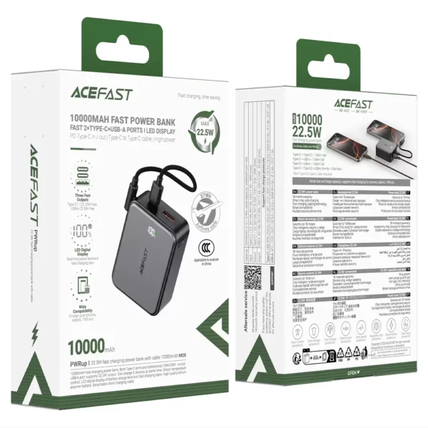 ACEFAST Fast Charge Power Bank M28 22.5W 10000mAh