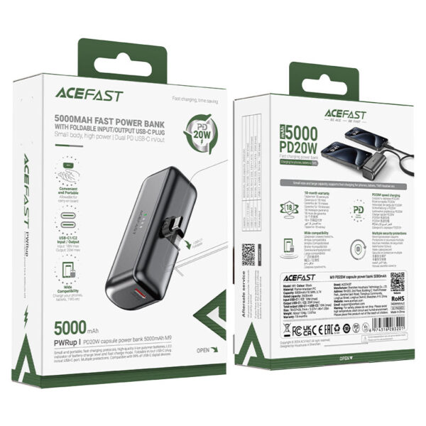 ACEFAST Fast Charge Power Bank M9 PD20W 5000mAh