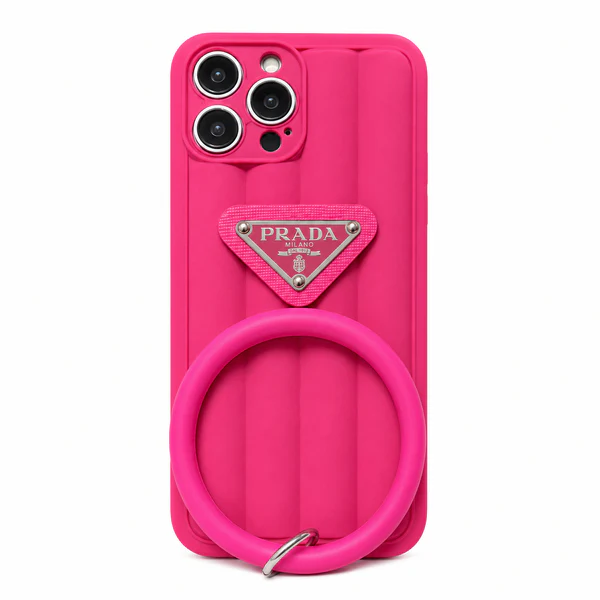 PRADA Soft Rubber Fashion Case with Mobile Holder