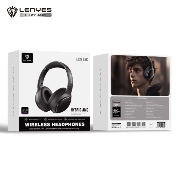 Lenyes Bluetooth 5.3 ANC HiFi 31H Foldable Headphones LH27