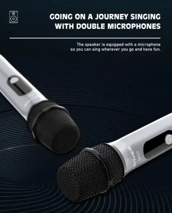Lenyes S857 RGB Bluetooth Speaker with Microphone