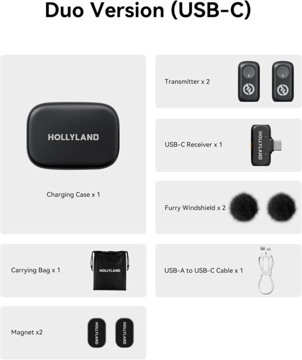 Hollyland Lark A1 Wireless Lavalier Type C