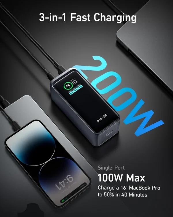 Anker Prime 20,000mAh Power Bank (200W)