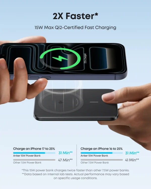 Anker Nano Power Bank (5K, MagGo, Slim)