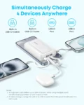Anker Zolo Power Bank 10000mAh 35W with Built-in Dual USB-C Cable A110L