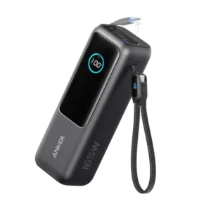 Anker ‎A1695 Power Bank Zolo (25K, 165W, Built-in USB Type-C & Retractable Cable)