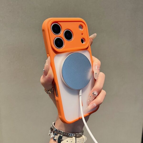 Magnetic Shockproof Mobile Phone Case Transparent Protective Cover