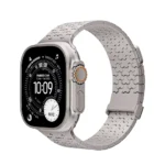 Luxury Stainless Steel Watch Band for Apple Watch Full Series with Magnetic Clasp Metal Watch Strap