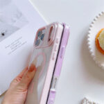 Candy Color Transparent Magnetic Mobile Phone Case