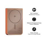 Momax 1-Power S.Pass 10000mAh Qi2 Magnetic Wireless Battery Pack 15W