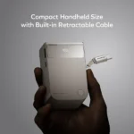Momax 1-Pac Pass Mini⁺ 10000mAh 2in1 Battery Pack with Built-in Retractable Cable 45W