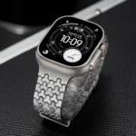Luxury Stainless Steel Watch Band for Apple Watch Full Series with Magnetic Clasp Metal Watch Strap