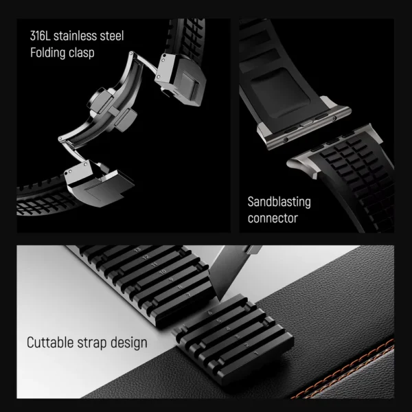 Sports Fluororubber Band for Apple watch