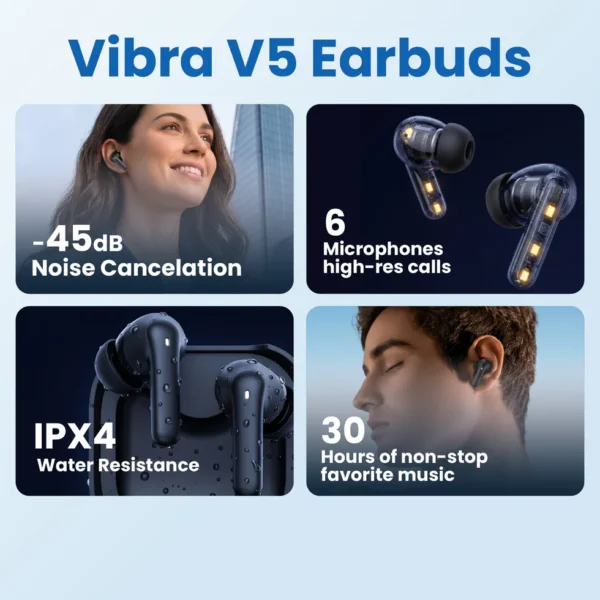 MAJENTIK Vibra V5 Earbuds