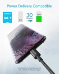 Anker Type-C To Type-C Cable (3.3 ft,60W,Braided)