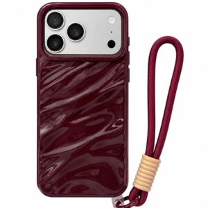 Cherry Burgundy Waves Case
