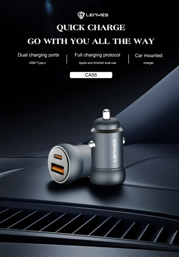 Lenyes 30W Mini Car Charger CA55
