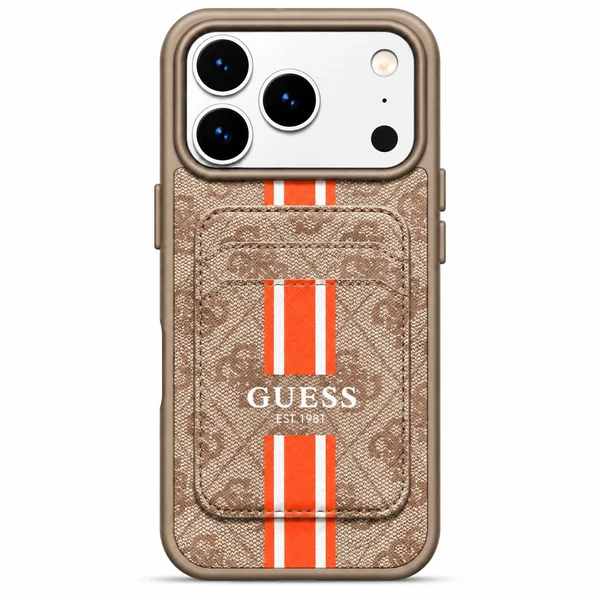 Guess Leather MagSafe Case with Card Wallet