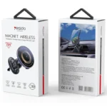 Yesido 15W Magnetic Wireless Charging Car Holder with Flowing Light C308