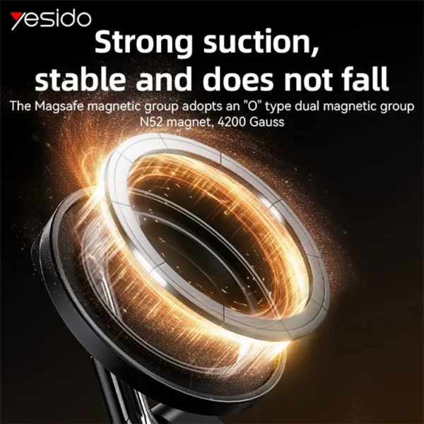 Yesido Magnetic Car Phone Holder with Strong Suction