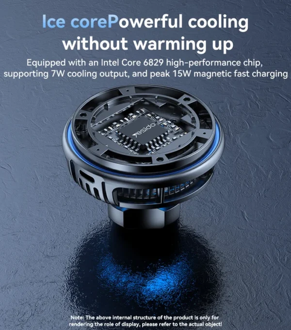 Yesido C311 Semiconductor Cooling Dual Ambient Lighting 15W Fast Charging