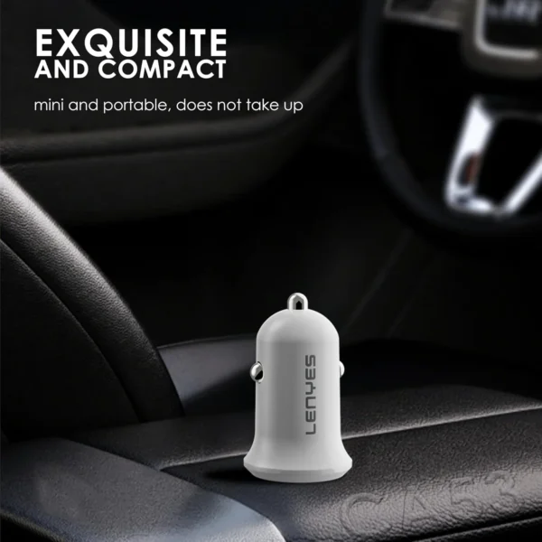 Lenyes 48W PD QC3.0 Dual-Port Mini Car Charger CA53
