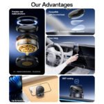 Yesido 360 Rotation Magnetic Vacuum Suction Cup Car Phone Holder C227
