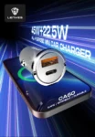 Lenyes 45W Type-C USB Dual-Port Mini Car Charger CA60