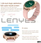 Lenyes Fit Smart Watch Model LW-214 TFT LCD 1.09 Touch Display IP67 waterproof-Rose