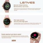 Lenyes Fit Smart Watch Model LW-214 TFT LCD 1.09 Touch Display IP67 waterproof-Rose