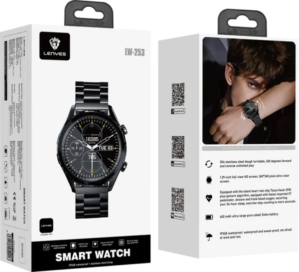 Lenyes 1.39-Inch HD ChatGPT Calling IP68 Smart Watch LW-253