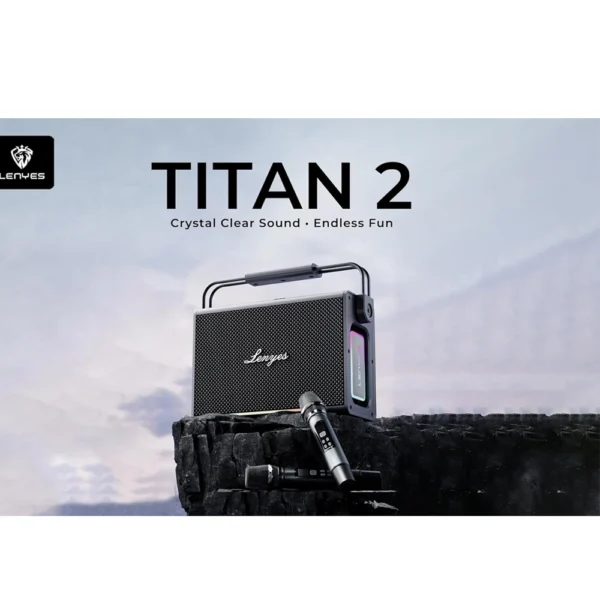 Lenyes Titan 2 RGB Dual Microphone TWS Bluetooth Speaker 100W