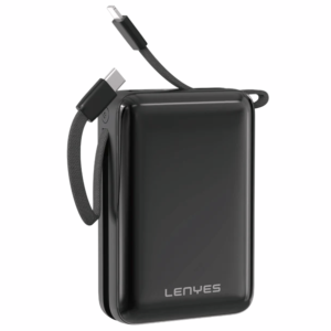 Lenyes 20000mAh 22.5W Built-In Cable Digital Display Power Bank PX270D